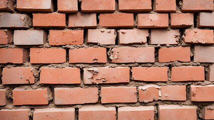 Fototapeta premium Building strong Bricks, a timeless choice for lasting homes and structures
