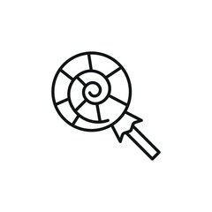 Obraz premium Lollipop icon. Simple lollipop icon for social media, app and web design. Vector illustration