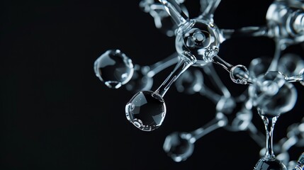 A close up of a water droplet.