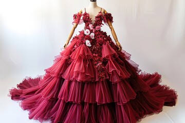 Obraz premium Red fancy children dress.
