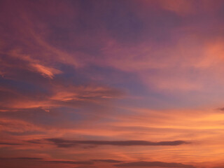 Obraz premium 鮮やかな夕焼けの風景