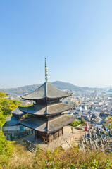 Senkoji is a historic Japanese temple in Senko-ji Park in Onomichi, Hiroshima, Japan.