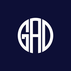 gad circle logo design © Abdullah