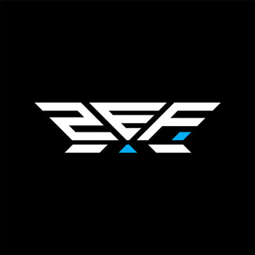 ZEF letter logo vector design, ZEF simple and modern logo. ZEF luxurious alphabet design