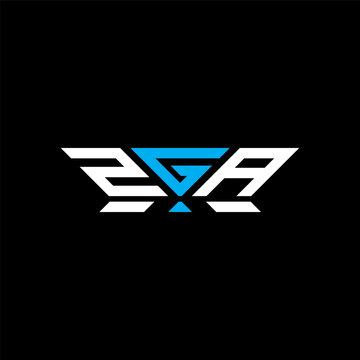 ZGA letter logo vector design, ZGA simple and modern logo. ZGA luxurious alphabet design
