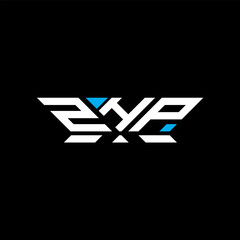 ZHP letter logo vector design, ZHP simple and modern logo. ZHP luxurious alphabet design