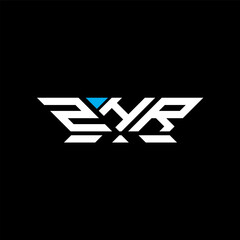 ZHR letter logo vector design, ZHR simple and modern logo. ZHR luxurious alphabet design