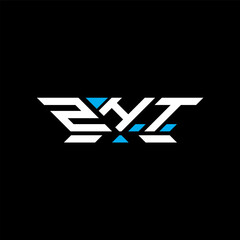 ZHT letter logo vector design, ZHT simple and modern logo. ZHT luxurious alphabet design