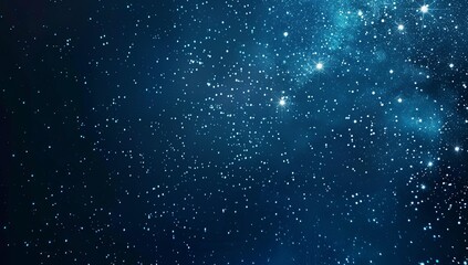 Obraz premium Minimalistic 3D Rendering of a Dark Night Sky Filled with Stars, Perfect for Copyspace and Banner Designs, Creating a Calm and Serene Atmosphere