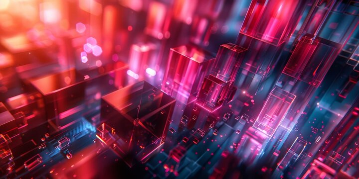 Random mechanical widgets, minimalist abstract, oil slick render, anisotropic metal, crystal and glass 