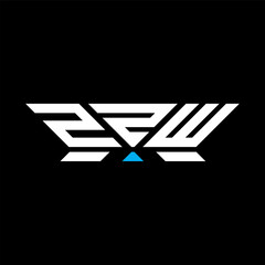 ZZW letter logo vector design, ZZW simple and modern logo. ZZW luxurious alphabet design