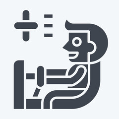Icon Automatic Transmission. related to Car Maintenance symbol. glyph style. simple illustration