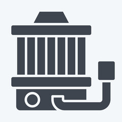 Icon Haeater Blower Motor. related to Car Maintenance symbol. glyph style. simple illustration
