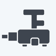 Icon Steering Gearbox. related to Car Maintenance symbol. glyph style. simple illustration