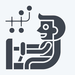 Icon Wheel Alignment. related to Car Maintenance symbol. glyph style. simple illustration