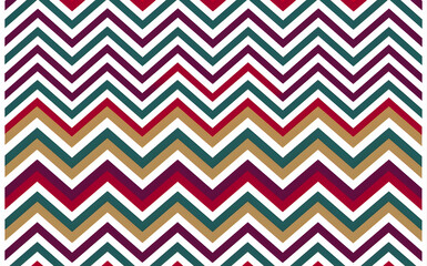 Chevron pattern in vibrant hues