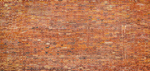loft brick wall as wallpaper, old masonry texture