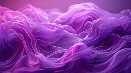 Fototapeta premium Flowing purple waves creating a luxurious and dynamic abstract background