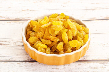 Yellow raisin - dry grape berries