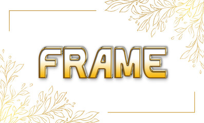 FRAME  3D text  style 