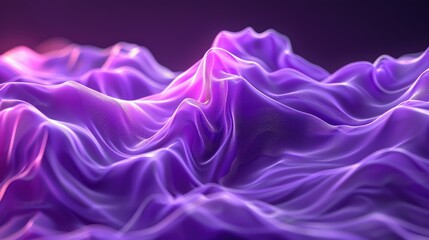 Fototapeta premium Flowing purple waves creating a luxurious and dynamic abstract background