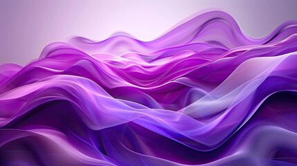 Obraz premium Flowing purple waves creating a luxurious and dynamic abstract background