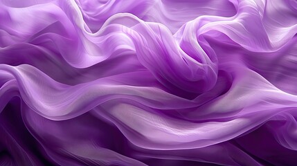 Fototapeta premium Flowing purple waves creating a luxurious and dynamic abstract background