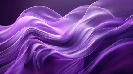 Obraz premium Flowing purple waves creating a luxurious and dynamic abstract background
