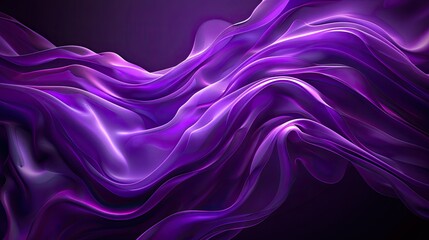 Fototapeta premium Flowing purple waves creating a luxurious and dynamic abstract background