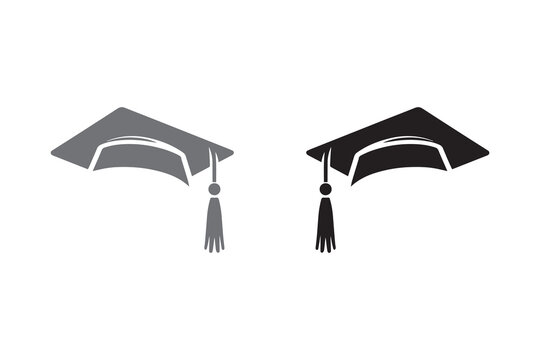 Graduation Hat silhouette Vector Illustration art