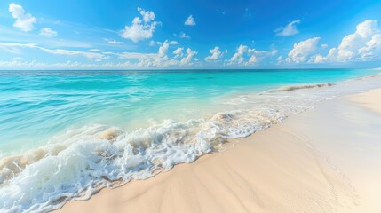 Beach Paradise: Tranquil Blue Waters and Pristine Sands