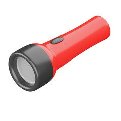 懐中電灯の3Dイラスト