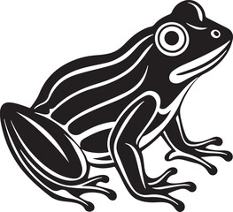 Frog Icon Silhouette Vector Graphics Illustration Design