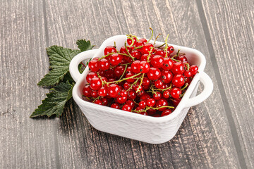 Sweet ripe red currant berries