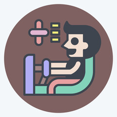Icon Automatic Transmission. related to Car Maintenance symbol. color mate style. simple illustration