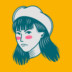 Character design avatar flat minimalist 116