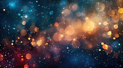 Abstract bokeh background with sparkling lights