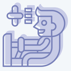 Icon Automatic Transmission. related to Car Maintenance symbol. two tone style. simple illustration