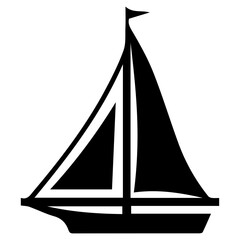 silhouette of a ship