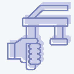 Icon Fuel Injector. related to Car Maintenance symbol. two tone style. simple illustration
