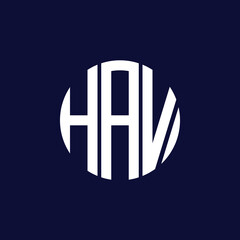 Obraz premium hav circle logo design