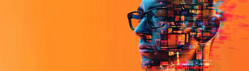 AIdriven content curation  front view  Optimizing content selection  digital tone  splitcomplementary color scheme