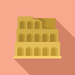 The colosseum is standing tall with its iconic arches, evoking a sense of history and grandeur