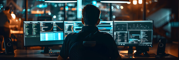 person working on a computer