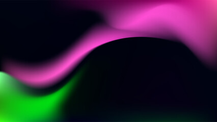 ABSTRACT DARK BACKGROUND ELEGANT GRADIENT MESH PINK GREEN SMOOTH COLOR DESIGN VECTOR TEMPLATE GOOD FOR MODERN WEBSITE, WALLPAPER, COVER DESIGN 