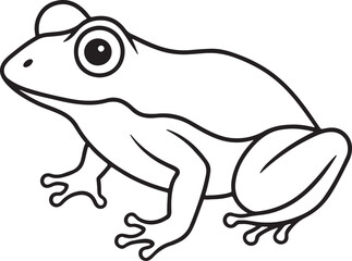 Frog Icon Silhouette Vector Graphics Illustration Design