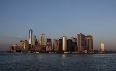 New York city, United States. New York city skyline in Midtown Manhattan. USA, NYC, NY, Manhattan. American big city. Lower Manhattan skyline. New York from Jersey city. I love New York.