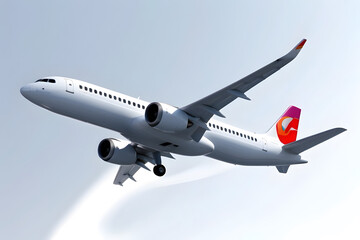 Obraz premium An airplane with an isolated background as a concept for traveling