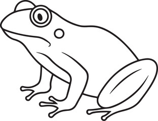Frog Icon Silhouette Vector Graphics Illustration Design