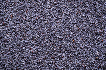 Top view of dry Poppy seeds